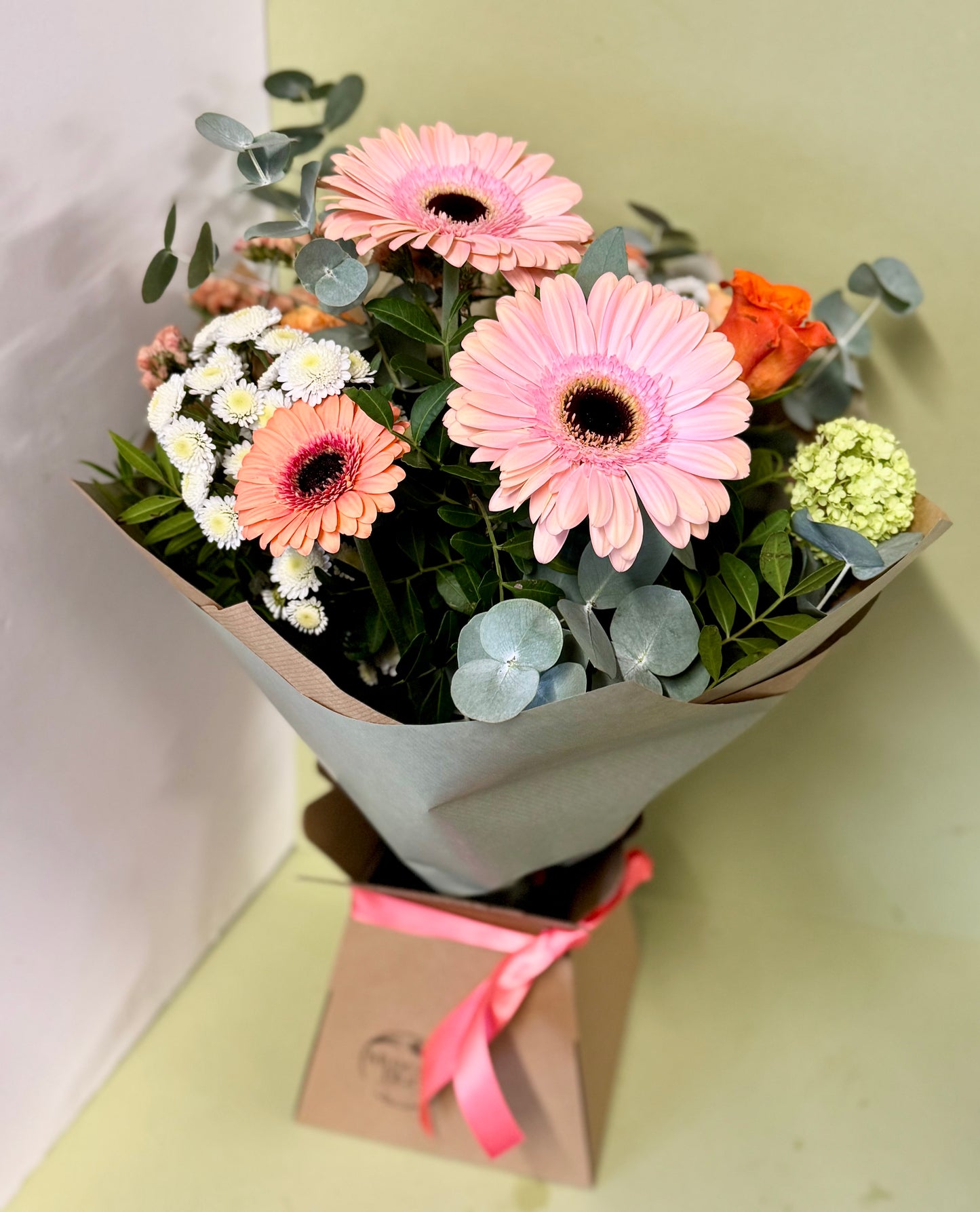 Mothers Day Bouquet of Peach and Orange