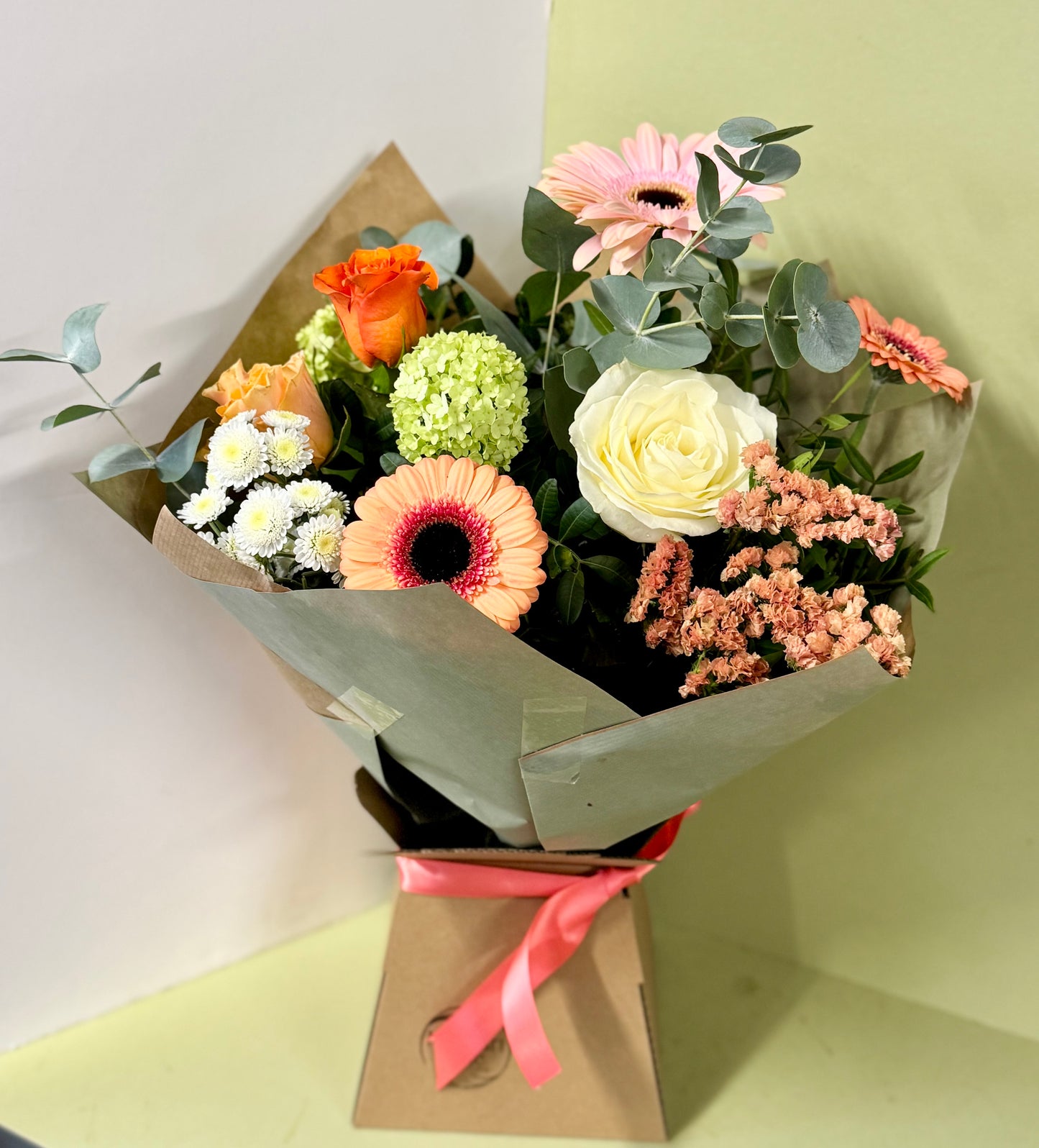 Mothers Day Bouquet of Peach and Orange