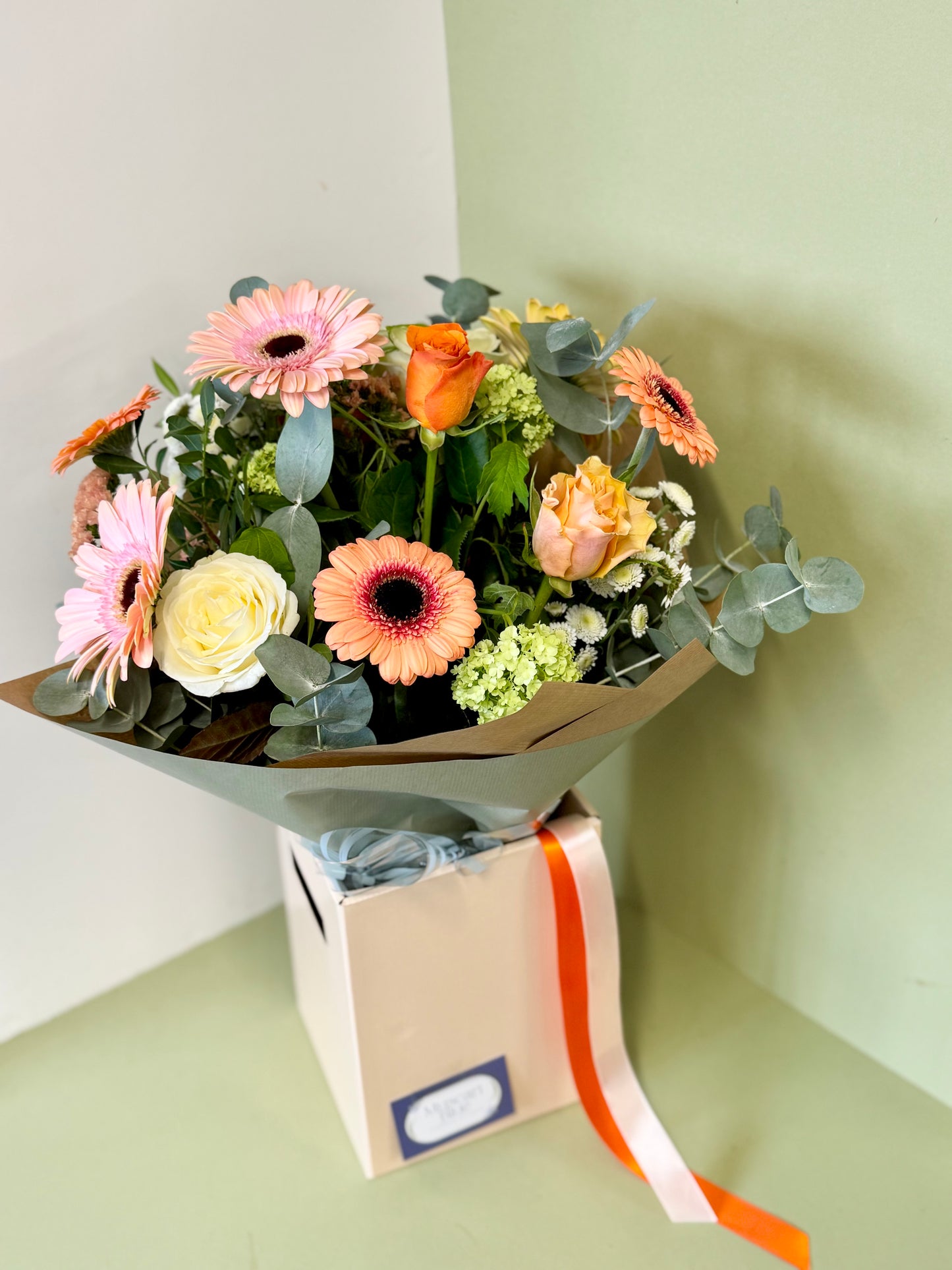 Mothers Day Bouquet of Peach and Orange