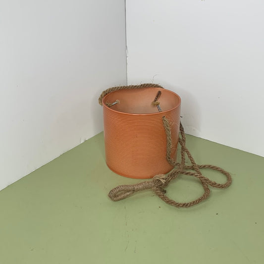 Hanging burnt orange pot