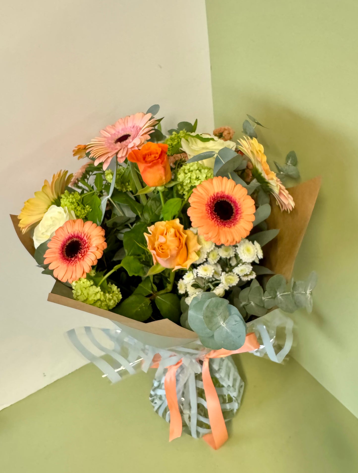 Mothers Day Bouquet of Peach and Orange