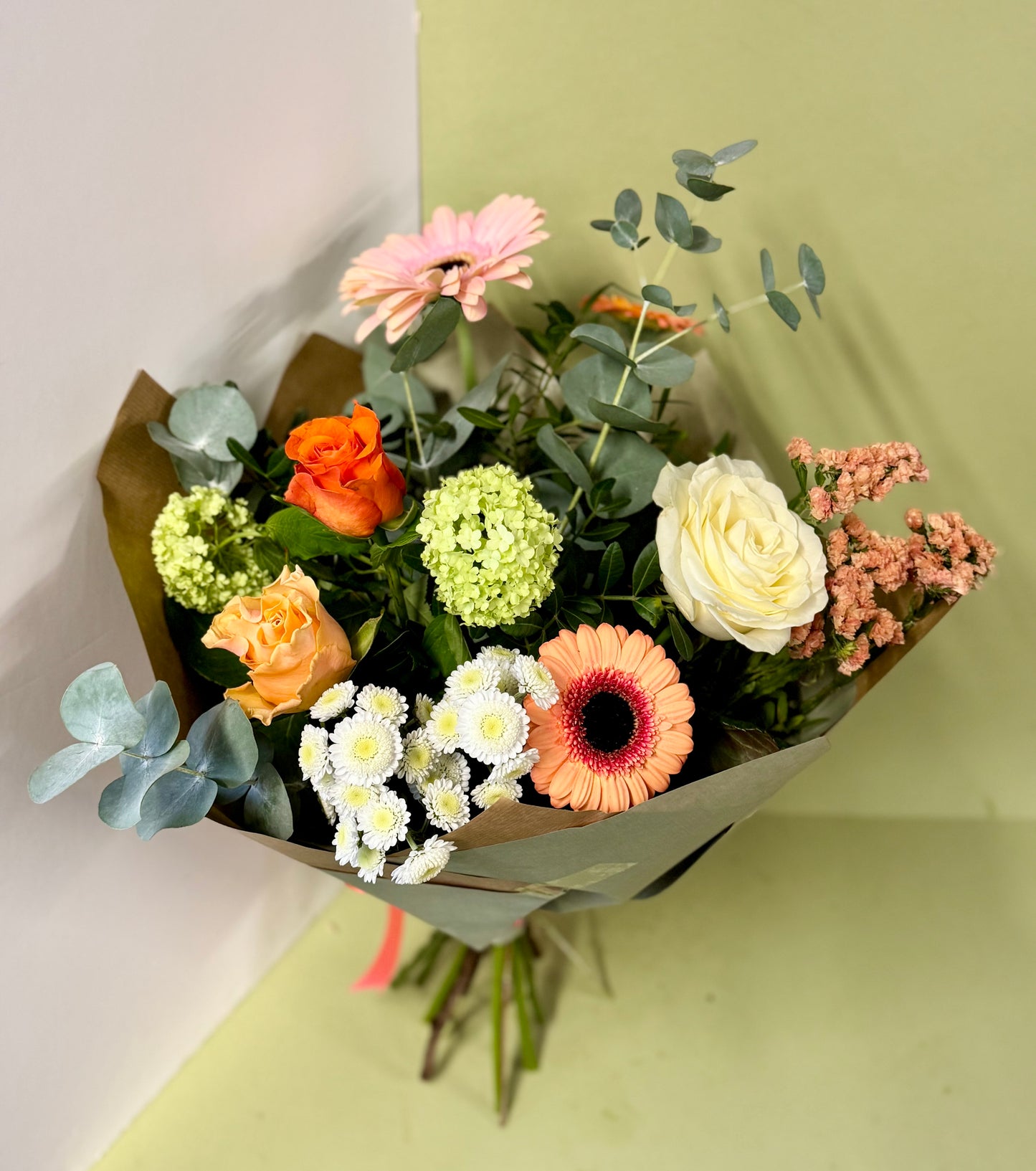 Mothers Day Bouquet of Peach and Orange