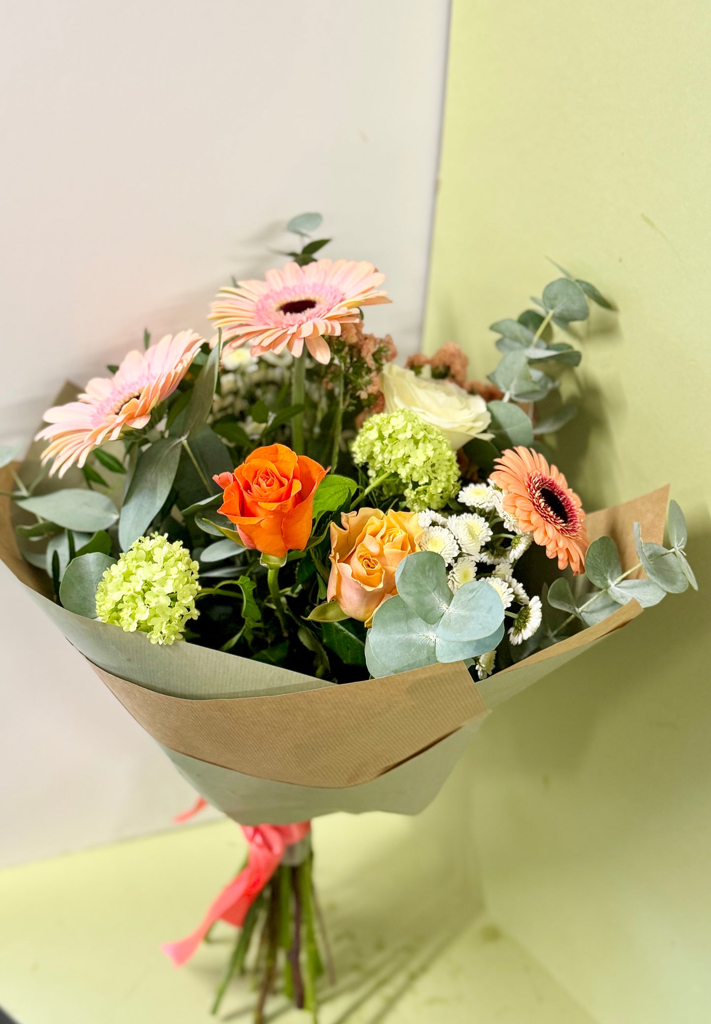 Mothers Day Bouquet of Peach and Orange