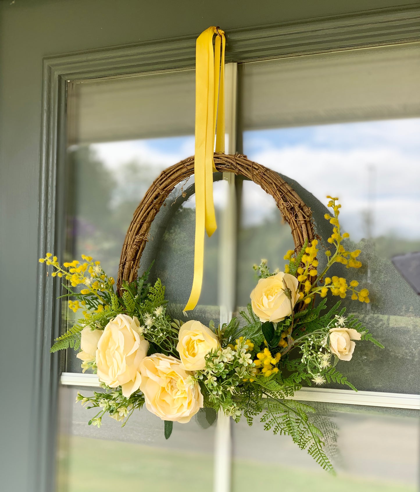 Yellow and Cream Wreath