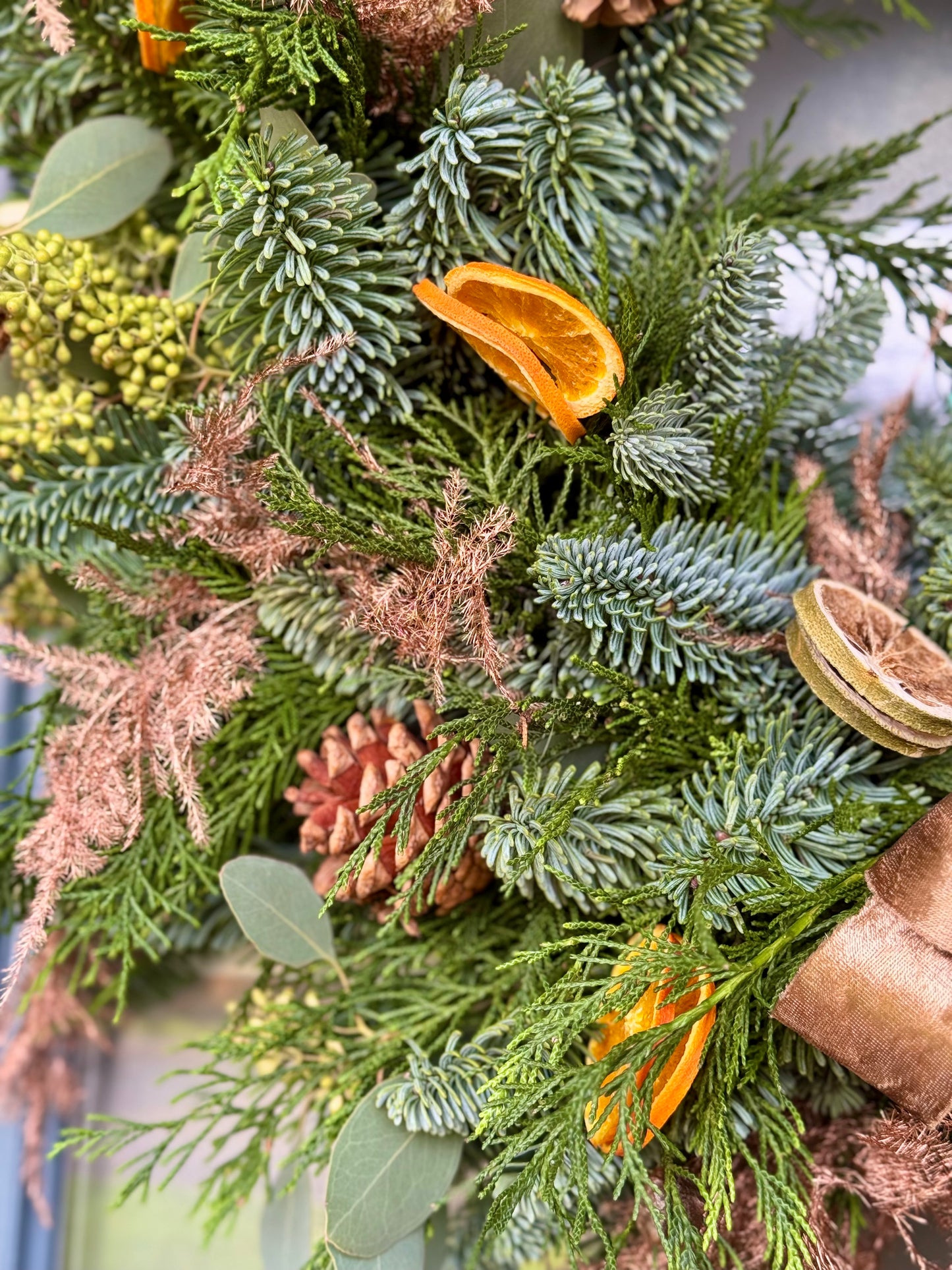 Festive Bronze Wreath