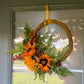 Artificial autumn wreath