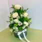 Elegant Whites Florists Choice Hatbox