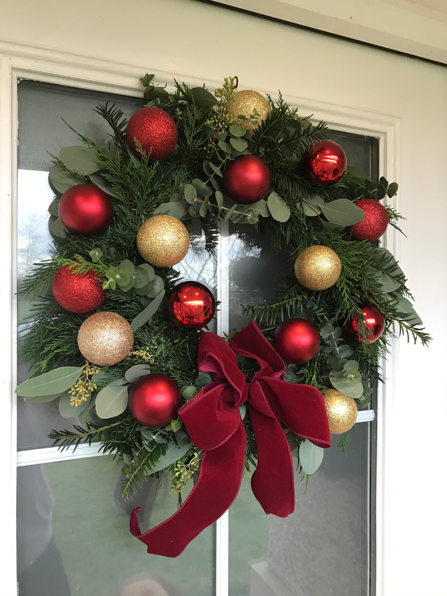 Handmade Bauble Wreath